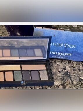 SMASHBOX Cover Shot Denim Eye Palette DENIM New in Box DEEP BLUES Neutral Hues